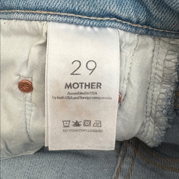 MOTHER Women's Light Blue Ankle Jeans - Picture 7 of 13